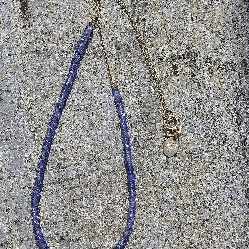 Tanzanite beads with sterling Silver Chain! - Picture 9 of 10